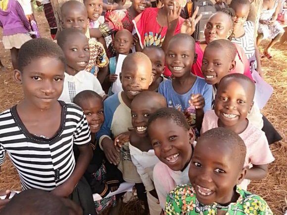 Children and Teens ministry during mission at Bukwaya Island on Lake Victoria